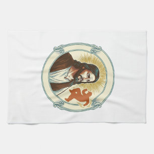 Linge De Cuisine Jésus confus tendance virale de danse silhouette v