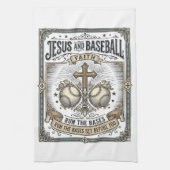 Linge De Cuisine Jésus et baseball Christianisme vintage (Vertical)