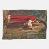 Linge De Cuisine Jésus frappe sur la porte (Horizontal)