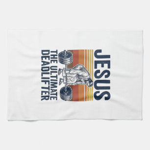 Linge De Cuisine Jésus Le Levreur De Poids Ultime Chemise De Gym Vi