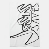 LINGE DE CUISINE JÉSUS SAUVE GRAFFITI (Vertical)