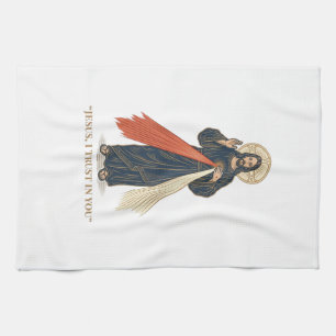 Linge De Cuisine Jésus vintage je fais confiance en toi vectoriel r