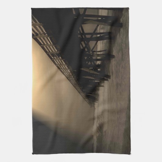 Linge De Cuisine Jetée de plage Flagler (Vertical)