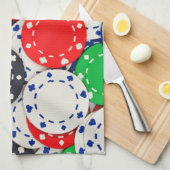 Linge De Cuisine Jetons de poker de casino (Quart Plié)