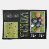 Linge De Cuisine Jeu de boules sur gazon, (Horizontal)