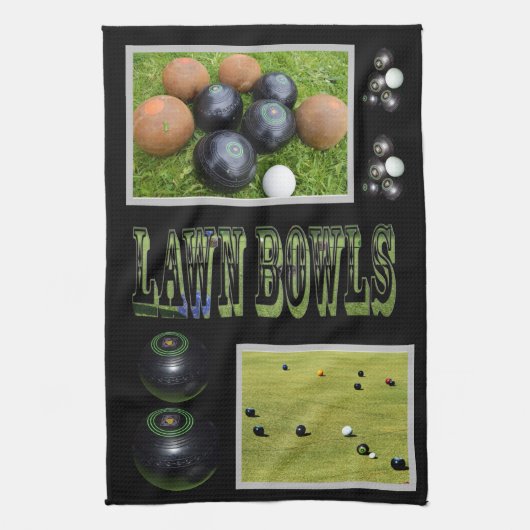 Linge De Cuisine Jeu de boules sur gazon, (Vertical)
