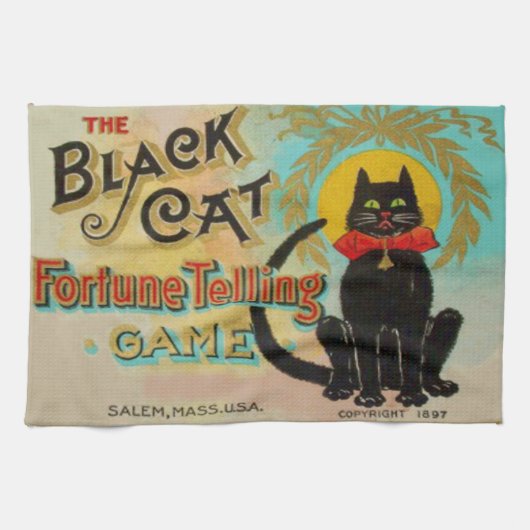 Linge De Cuisine Jeu de divination Black Cat (Horizontal)