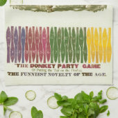 Linge De Cuisine Jeu de fête vintage : Épinglez la queue de l'âne (Plié)