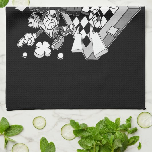 Linge De Cuisine jeu d'échecs de matchs d'échecs (Plié)