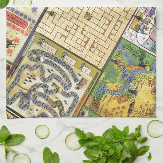 Linge De Cuisine Jeu dessus !  Jeux de société (Plié)