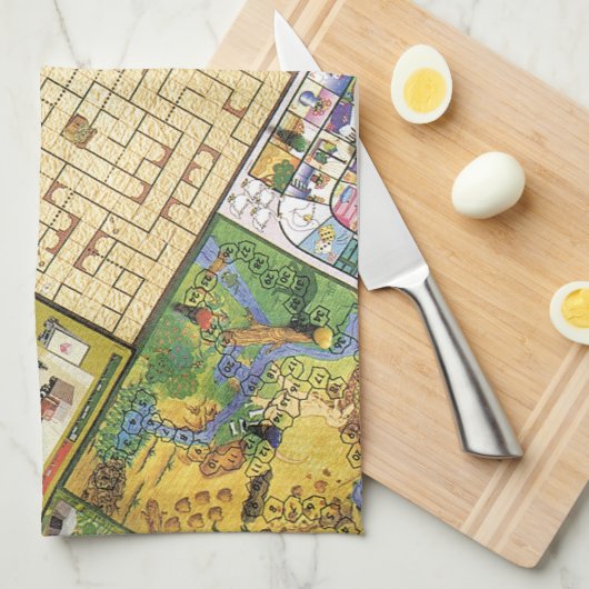 Linge De Cuisine Jeu dessus !  Jeux de société (Quart Plié)