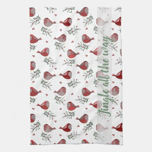 Linge De Cuisine Jingle all the way - Kitchen Tea Towel (Vertical)