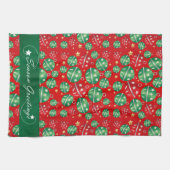 Linge De Cuisine Jingle Bell Motif d'ornement de Noël (Horizontal)