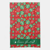 Linge De Cuisine Jingle Bell Motif d'ornement de Noël (Vertical)