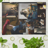 Linge De Cuisine Johannes Vermeer - Patchwork de chefs-d'oeuvre (Plié)