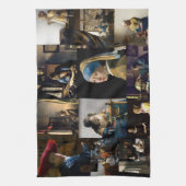 Linge De Cuisine Johannes Vermeer - Patchwork de chefs-d'oeuvre (Vertical)