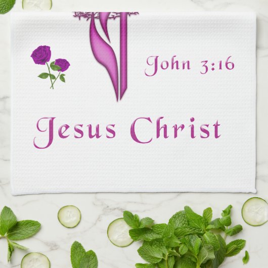 Linge De Cuisine John 3:16 (Plié)