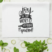 Linge De Cuisine Joie Amusante Le Vin Est Ravi (Plié)