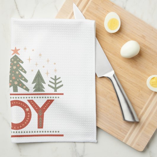 Linge De Cuisine Joie de Noël (Quart Plié)