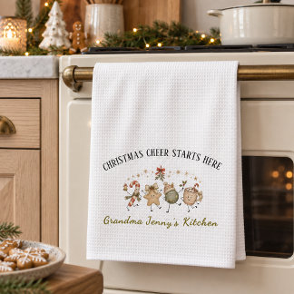 Linge De Cuisine Joie de Noël commence ici Personnalisé