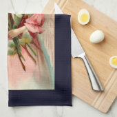 Linge De Cuisine Joli Ange En Robe Rose (Quart Plié)