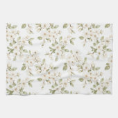 Linge De Cuisine Joli arbre à fleurs crème (Horizontal)