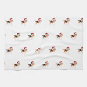 Linge De Cuisine Joli Beagle de Noël (Horizontal)