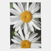 Linge De Cuisine Joli blanc fleur marguerite (Vertical)