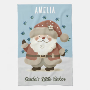 Linge De Cuisine Joli bonhomme de neige Flocons Le petit boulanger