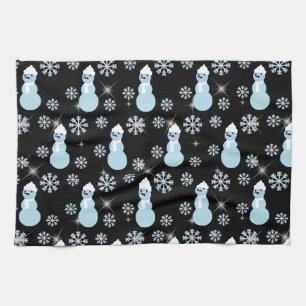 Linge De Cuisine Joli Bonhomme de Neige Hiver Flocon de Neige Étoil