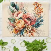 Linge De Cuisine Joli bouquet de chute de boho (Plié)