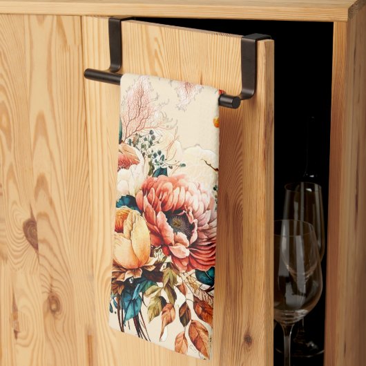 Linge De Cuisine Joli bouquet de chute de boho (Pliage en tiers)