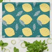 Linge De Cuisine Joli Citrons Dans La Motif De Cuisine (Plié)