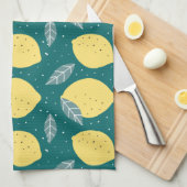Linge De Cuisine Joli Citrons Dans La Motif De Cuisine (Quart Plié)