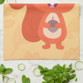 Linge De Cuisine Joli dessin animé d'écureuil roux (Plié)