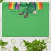 Linge De Cuisine Joli dessin animé leprechaun avec shamrock et arc- (Plié)