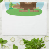 Linge De Cuisine Joli dessin animé Sasquatch (Plié)