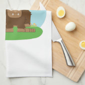 Linge De Cuisine Joli dessin animé Sasquatch (Quart Plié)
