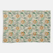 Linge De Cuisine Joli Doodle Lion Jungle Rainforest Motif (Horizontal)