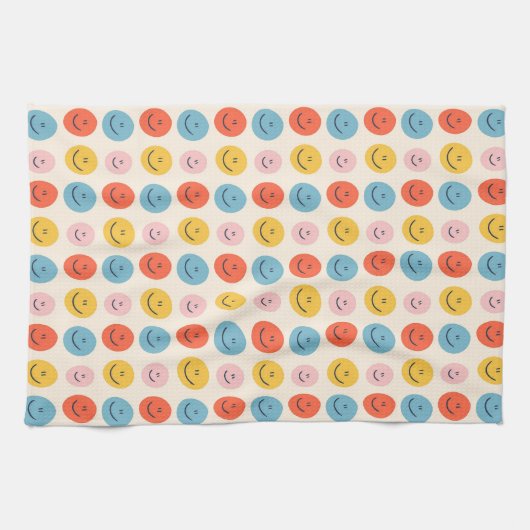 Linge De Cuisine Joli Face Blobs Spotty Motif amusant (Horizontal)