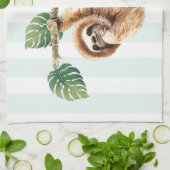 Linge De Cuisine Joli fentes accroché à l'aquarelle vers le bas (Plié)