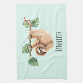 Linge De Cuisine Joli fentes accroché à l'aquarelle vers le bas (Vertical)