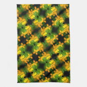 Linge De Cuisine Joli Fleur sauvage Jaune Motif Abstrait (Vertical)