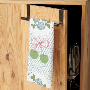 Linge De Cuisine Joli fond pastel rétro avec une jolie florale bleu