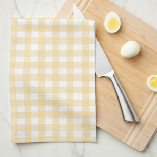 Linge De Cuisine Joli Gingham Orange Pastel