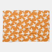 Linge De Cuisine Joli Halloween Ghost Orange (Horizontal)