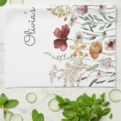 Linge De Cuisine Joli jardin Fleur sauvage Floral (Plié)