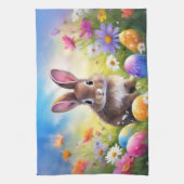 Linge De Cuisine Joli lapin de Pâques Brown (Vertical)