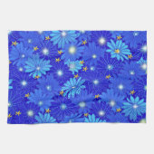 Linge De Cuisine Joli Motif Blue Daisy (Horizontal)