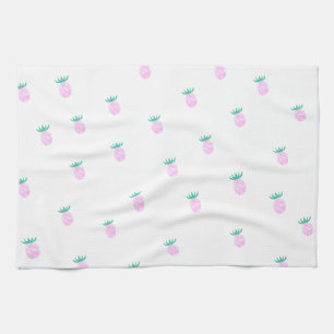 Linge De Cuisine Joli motif de ananas rose tropical